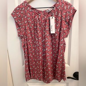 Sunny Girl ModCloth Swan Blouse